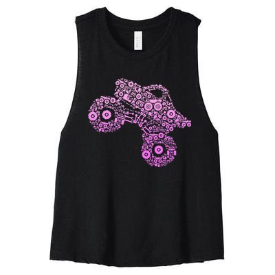 Monster Truck Women's Racerback Cropped Tank