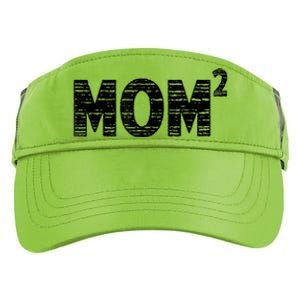 Mom2 Two Mothers Day Best Mom Mother Of 2 Adult Drive Performance Visor