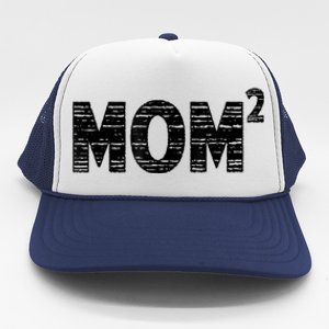 Mom2 Two Mothers Day Best Mom Mother Of 2 Trucker Hat