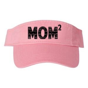 Mom2 Two Mothers Day Best Mom Mother Of 2 Valucap Bio-Washed Visor