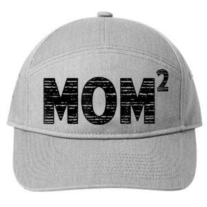 Mom2 Two Mothers Day Best Mom Mother Of 2 7-Panel Snapback Hat