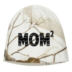 Mom2 Two Mothers Day Best Mom Mother Of 2 Kati - Camo Knit Beanie