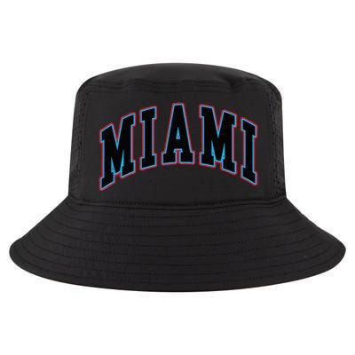 Miami Text Cool Comfort Performance Bucket Hat