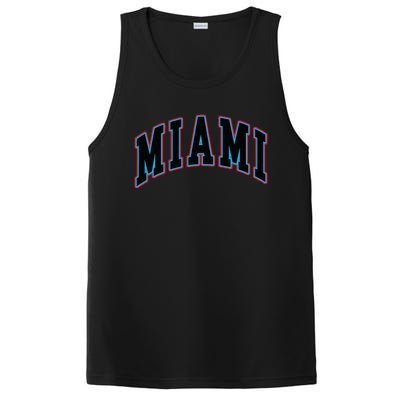 Miami Text PosiCharge Competitor Tank