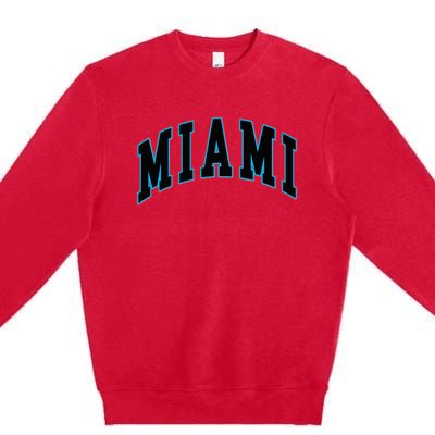 Miami Text Premium Crewneck Sweatshirt