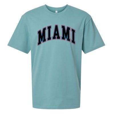 Miami Text Sueded Cloud Jersey T-Shirt