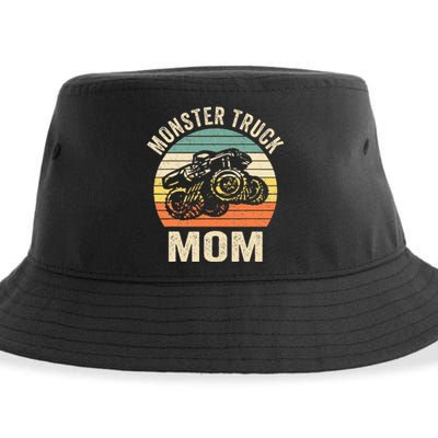 Monster Truck Mom Retro Vintage Monster Truck Sustainable Bucket Hat