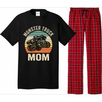 Monster Truck Mom Retro Vintage Monster Truck Pajama Set