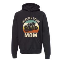 Monster Truck Mom Retro Vintage Monster Truck Premium Hoodie