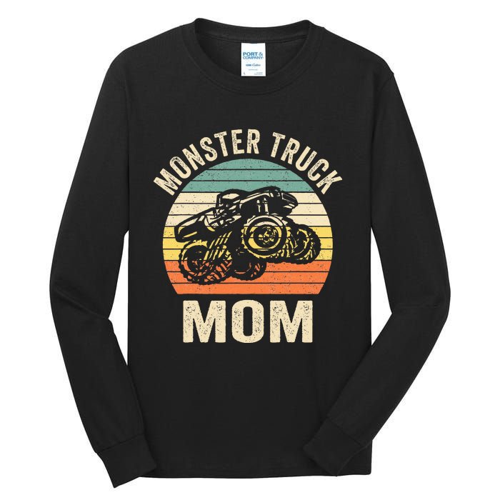 Monster Truck Mom Retro Vintage Monster Truck Tall Long Sleeve T-Shirt