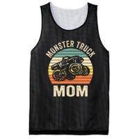 Monster Truck Mom Retro Vintage Monster Truck Mesh Reversible Basketball Jersey Tank