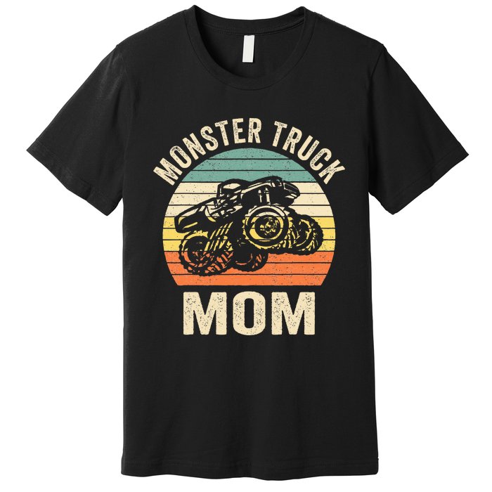 Monster Truck Mom Retro Vintage Monster Truck Premium T-Shirt