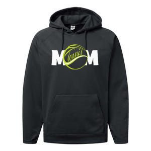 Mother Tennis Mom Funny Tennis Performance Fleece Hoodie