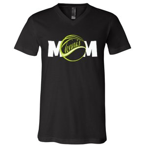 Mother Tennis Mom Funny Tennis V-Neck T-Shirt