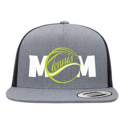 Mother Tennis Mom Funny Tennis Flat Bill Trucker Hat