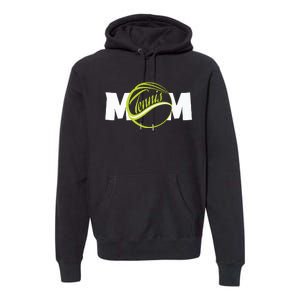 Mother Tennis Mom Funny Tennis Premium Hoodie