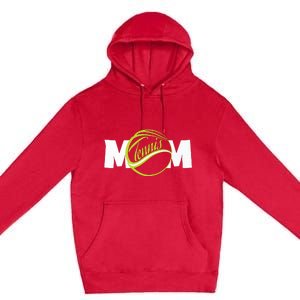 Mother Tennis Mom Funny Tennis Premium Pullover Hoodie