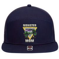 Monster Truck Mom Mothers Day Monster Truck Are My Jam 7 Panel Mesh Trucker Snapback Hat