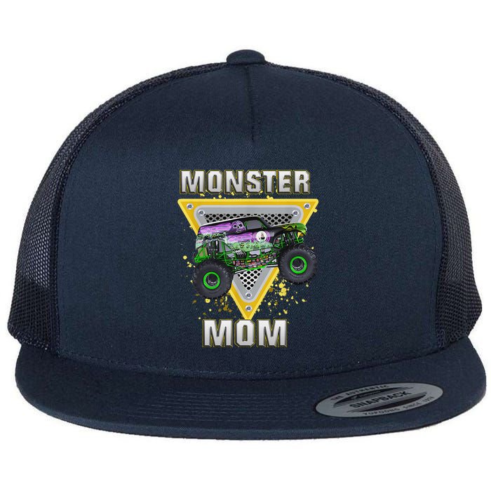 Monster Truck Mom Mothers Day Monster Truck Are My Jam Flat Bill Trucker Hat