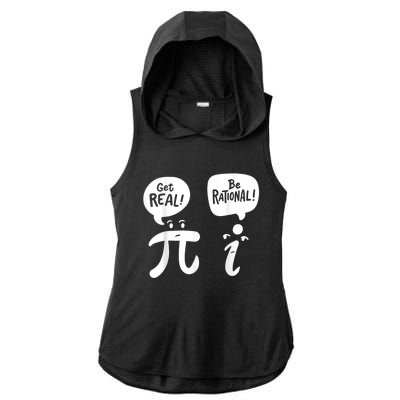 Math Teacher Math Student Be Real Get Rational Ladies PosiCharge Tri-Blend Wicking Draft Hoodie Tank