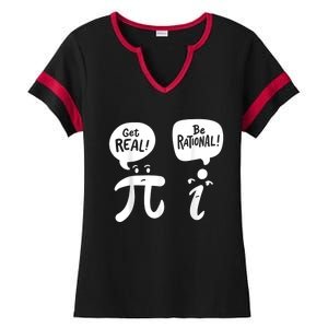 Math Teacher Math Student Be Real Get Rational Ladies Halftime Notch Neck Tee