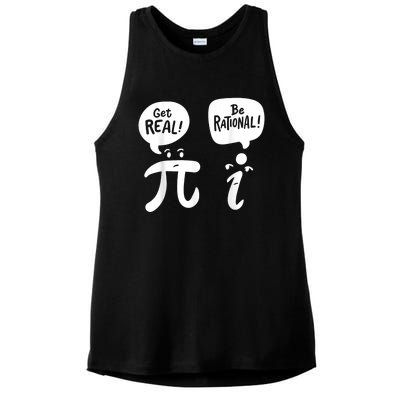 Math Teacher Math Student Be Real Get Rational Ladies PosiCharge Tri-Blend Wicking Tank