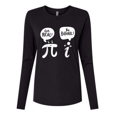 Math Teacher Math Student Be Real Get Rational Womens Cotton Relaxed Long Sleeve T-Shirt