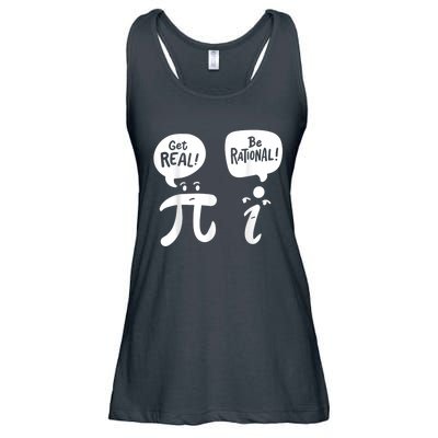 Math Teacher Math Student Be Real Get Rational Ladies Essential Flowy Tank