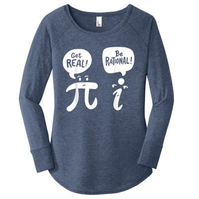 Math Teacher Math Student Be Real Get Rational Women's Perfect Tri Tunic Long Sleeve Shirt