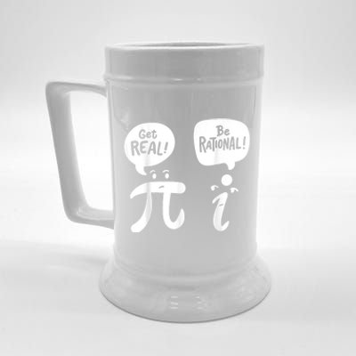 Math Teacher Math Student Be Real Get Rational Beer Stein