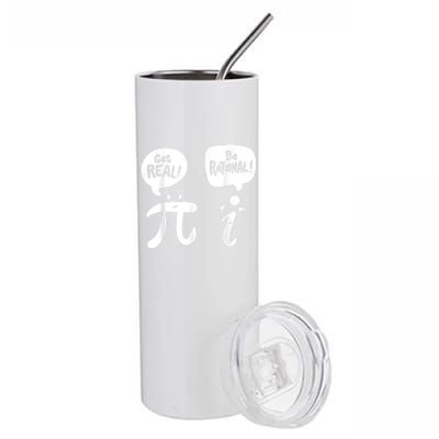 Math Teacher Math Student Be Real Get Rational Stainless Steel Tumbler