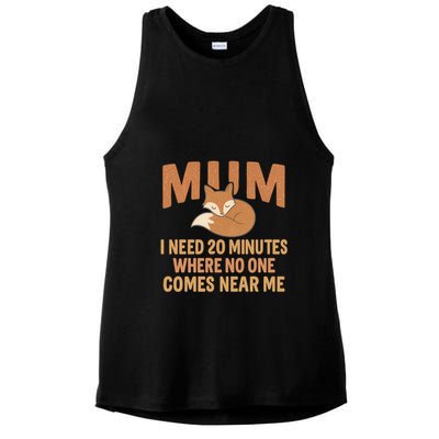 Mum Time-Out Ladies PosiCharge Tri-Blend Wicking Tank