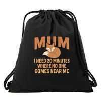 Mum Time-Out Drawstring Bag