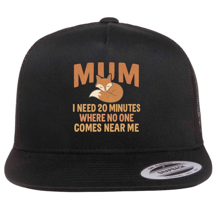 Mum Time-Out Flat Bill Trucker Hat