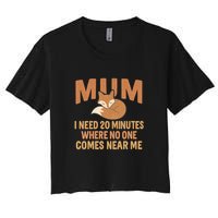Mum Time-Out Women's Crop Top Tee