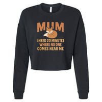 Mum Time-Out Cropped Pullover Crew