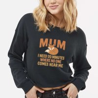Mum Time-Out Cropped Pullover Crew