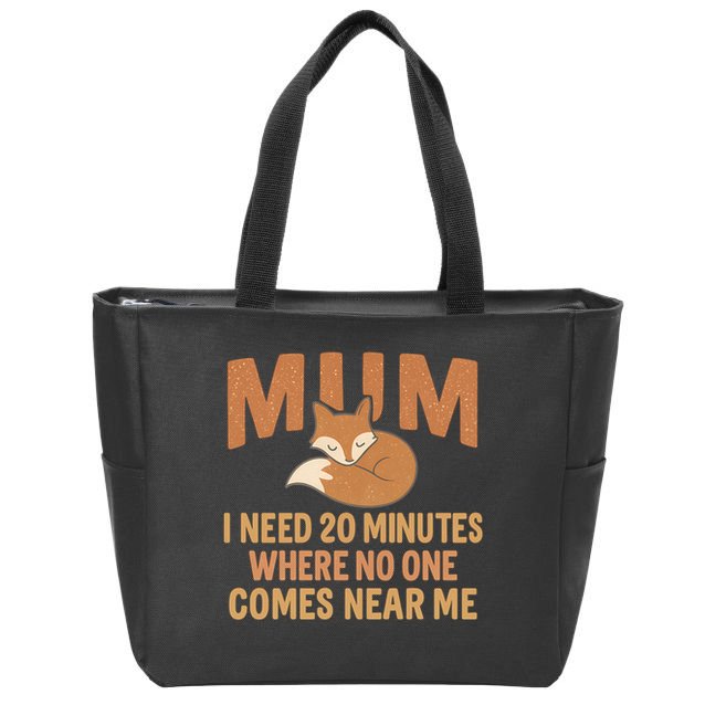 Mum Time-Out Zip Tote Bag