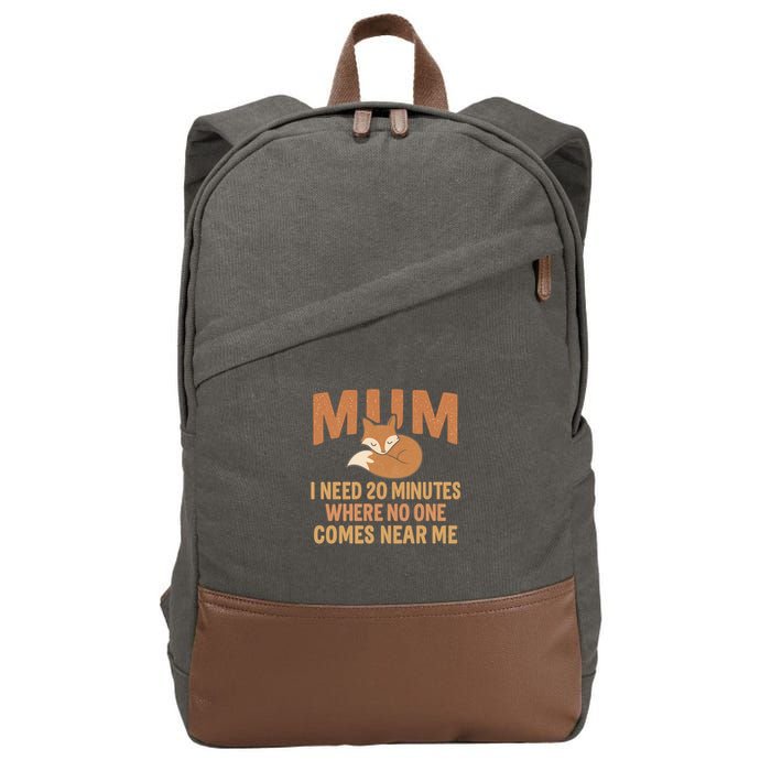 Mum Time-Out Cotton Canvas Backpack
