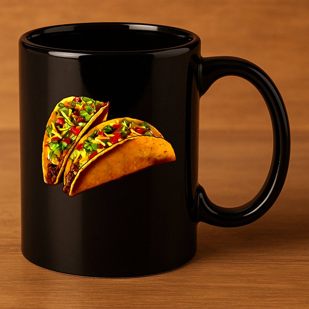 Mexican Tacos 11oz C Handle Ceramic Mug