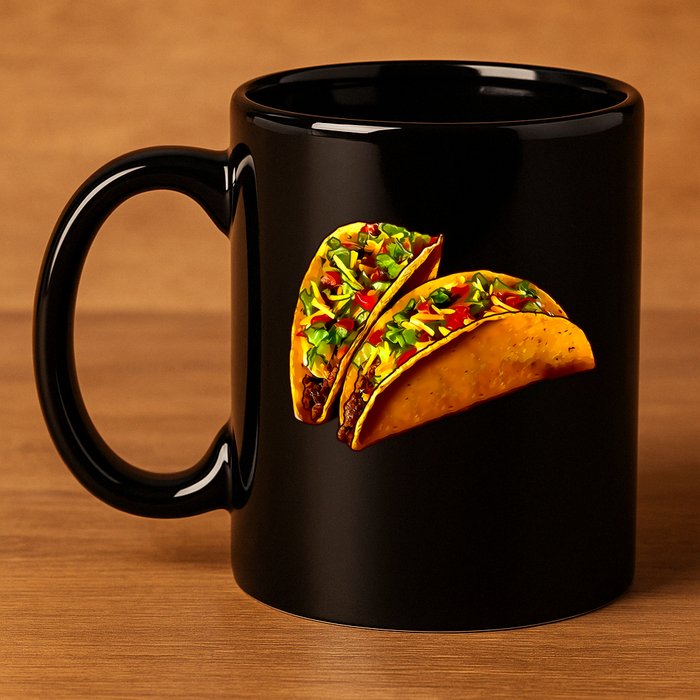 Mexican Tacos 11oz C Handle Ceramic Mug