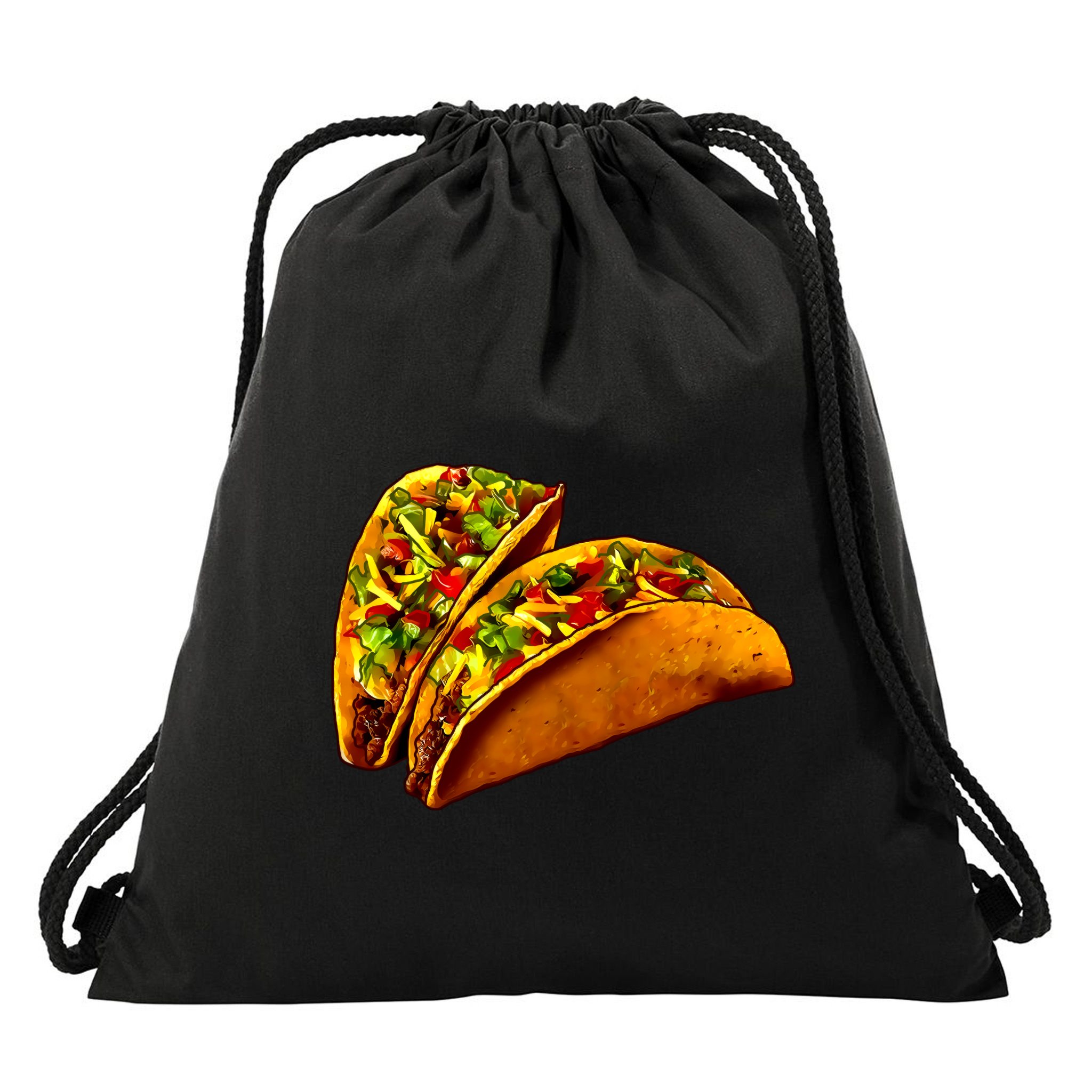 Mexican Tacos Drawstring Bag