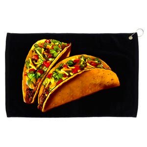 Mexican Tacos Grommeted Golf Towel