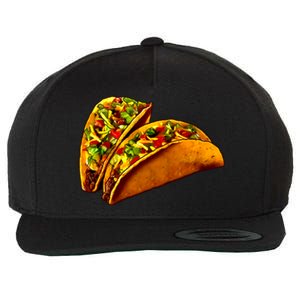 Mexican Tacos Wool Snapback Cap