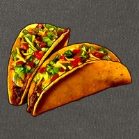 Mexican Tacos Cotton Canvas Backpack