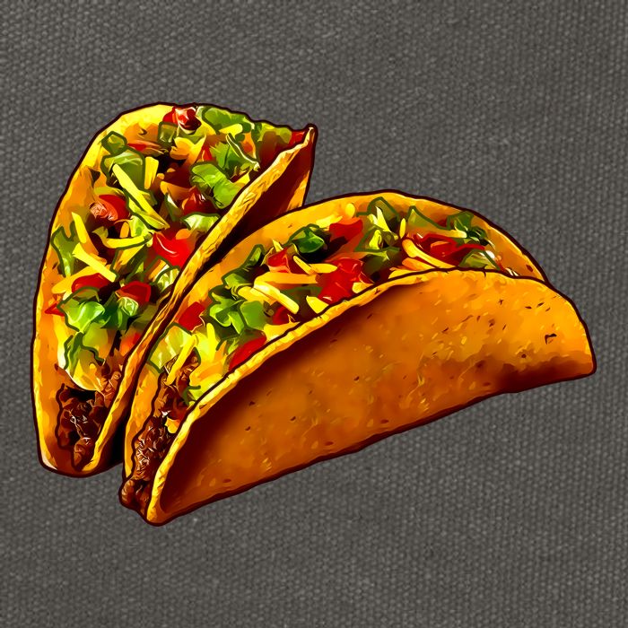 Mexican Tacos Cotton Canvas Backpack