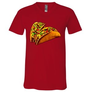 Mexican Tacos V-Neck T-Shirt