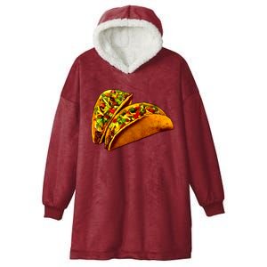 Mexican Tacos Hooded Wearable Blanket