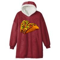 Mexican Tacos Hooded Wearable Blanket