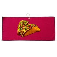 Mexican Tacos Large Microfiber Waffle Golf Towel